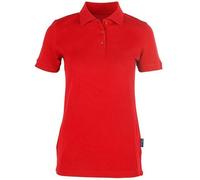 HRM Damen Ladies Heavy Stretch Polo bis Größe 5XL Poloshirt Pique Rot M