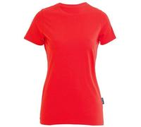 HRM Damen Ladies Luxury Roundneck T-Shirt Runhals Rot S