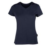 HRM Damen Ladies Luxury V-Neck T-Shirt Navy XS
