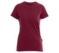 HRM Damen T-Shirt Luxury Round F Rundhals Bordeaux Größe L