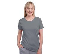 HRM Damen Luxury Roundneck Tee I Premium T-Shirt Damen Rundhalsausschnitt aus 100% Bio-Baumwolle I Basic Shirt Damen bis 60°C waschbar I Hochwertige & nachhaltige Damen-Oberteile