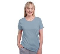HRM Damen Luxury Round F T-Shirt, Sky Blue, XS
