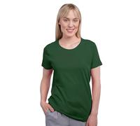 HRM Damen Ladies Luxury Roundneck T-Shirt Runhals Bottle Green 2XL