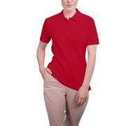 HRM Polo-Shirt Luxury Stretch – Damen, 95% Baumwolle/5% Elasthan, kurzarm, bis 40°C – Rot M