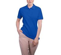 HRM Damen Luxury Stretch Polo, royalblau, Gr. M I Premium Polo-Shirt Damen aus 95% Baumwolle & 5% Elasthan I Basic Polohemd bis 40°C farbecht waschbar I Hochwertige & nachhaltige Damen-Oberteile