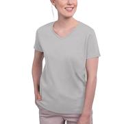 HRM Damen Luxury V-Neck Tee, beige, Gr. 3XL I Premium T-Shirt Damen V-Ausschnitt aus 100% Bio-Baumwolle I Basic Shirt Damen bis 60°C waschbar I Hochwertige & nachhaltige Damen-Oberteile