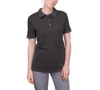 HRM Damen Luxury Polo, dunkelgrau, Gr. S I Premium Polo-Shirt Damen aus 100% Baumwolle I Basic Polohemd bis 60°C farbecht waschbar I Hochwertige & nachhaltige Damen-Oberteile