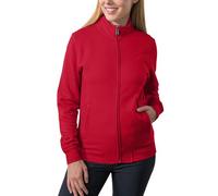 HRM Kapuzenpullover 1002 Damen Full-Zip Fair Trade 70% Baumwolle, 30% recyceltem Polyester Rot XL