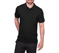 HRM Heavy Polo Herren - Premium Shirt aus 100% Baumwolle, Schwarz, Gr. 5XL - Basic Polohemd bis 60°C Waschbar - Hochwertige & Nachhaltige Workwear-Bekleidung
