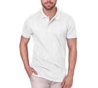 HRM302 HRM Herren Schweres Elastisches Polo White S