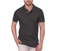 HRM Herren Heavy Stretch Polo, dunkelgrau, Gr. 5XL I Premium Polo Shirt Herren aus 95% Baumwolle & 5% Elasthan I Basic Polohemd bis 40°C waschbar I Hochwertige & nachhaltige Herren-Kleidung I Workwear