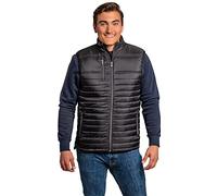 HRM Herren 1301 Men s Hooded Performance Body Warmer, darkgrey, 5XL EU