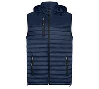 HRM Herren Steppweste HRM1301 Performance mit Kapuze Navy Größe M