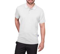 HRM Herren Heavy Polo, weiß, Gr. S I Premium Polo Shirt Herren aus 100% Baumwolle I Basic Polohemd bis 60°C waschbar I Hochwertige & nachhaltige Herren-Bekleidung I Workwear