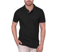 HRM302 HRM Herren Schweres Elastisches Polo Black XXL