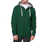 HRM Herren Hooded Jacket I Premium Kapuzenpullover Herren mit Kontrast-Innenfutter I Basic Hoodie mit Reißverschluss I Zip Hoodie I Hochwertige & nachhaltige Herren-Bekleidung