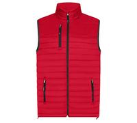 HRM Herren Steppweste 1301 Hooded Performance – Fair Trade, 100% Polyamid, 100 g/m² – Rot 4XL