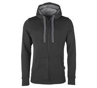HRM Herren Kapuzenpullover Jas M Dunkelgrau 4XL