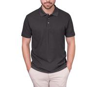 HRM Herren Luxury Polo, dunkelgrau, Gr. L I Premium Polo Shirt Herren aus 100% Baumwolle I Basic Polohemd bis 60°C farbecht waschbar I Hochwertige & nachhaltige Herren-Bekleidung