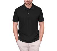 HRM Herren Luxury M Polohemd, Black, 6XL