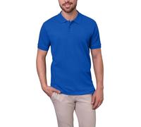 HRM Herren Polohemd Luxury Stretch – 95% Baumwolle, 5% Elasthan, Kurzarm, bis 40°C – Royalblau XXL