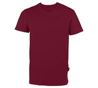 HRM102 HRM Herren V-Ausschnitt T-Shirt Bordeaux S