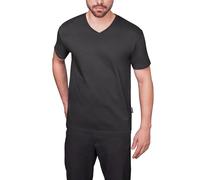 HRM T-Shirt HRM102 V-Ausschnitt Herren 100% Bio-Baumwolle bis 60°C Dunkelgrau 4XL