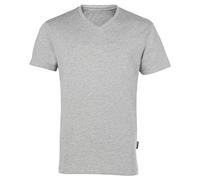 HRM102 HRM Herren V-Ausschnitt T-Shirt Grey Melange L