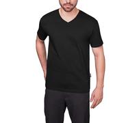 HRM Herren V-Ausschnitt T-Shirt HRM102, 100% Bio-Baumwolle, Schwarz, Gr. 3XL