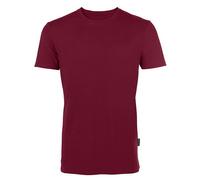 HRM Herren Rundhals T-Shirt 8 Farben röße 6XL aus zertifzierter Bio - Baumwolle Unisex Bordeaux M