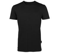 HRM Herren Rundhals T-Shirt 8 Farben röße 6XL aus zertifzierter Bio - Baumwolle Unisex Schwarz M