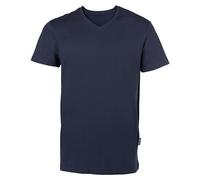 HRM Herren T-Shirt V-Ausschnitt 8 Farben röße 6XL aus zert. Bio - Baumwolle Unisex Navy 6XL
