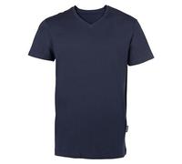 HRM Herren T-Shirt V-Ausschnitt 8 Farben röße 6XL aus zert. Bio - Baumwolle Unisex Navy S
