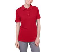 HRM Luxury Polo für Damen, Rot, Gr. L - Premium Polo-Shirt aus 100% Baumwolle, Basic Polohemd bis 60°C Farbecht Waschbar, Hochwertiges & Nachhaltiges Oberteil