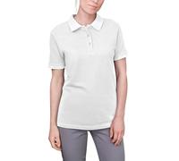 HRM Luxury Polo für Damen, Weiß, Gr. M - Premium Polo-Shirt aus 100% Baumwolle, Basic Polohemd bis 60°C Farbecht Waschbar, Hochwertiges & Nachhaltiges Oberteil