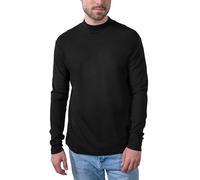 HRM Men´s Premium Highneck Longsleeve Tees Gr. 4XL Schwarz - Modisches Langarm Shirt für Herren 100% Baumwolle, Angenehmes Tragegefühl, 200 g/m² Grammatur