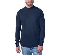 HRM Men´s Premium Highneck Longsleeve Tees Gr. 6XL Navy - Modisches Langarm Shirt für Herren 100% Baumwolle, Angenehmes Tragegefühl, 200 g/m² Grammatur