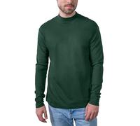 HRM Men´s Premium Highneck Longsleeve Tees Gr. S Bottle-Green - Modisches Langarm Shirt für Herren 100% Baumwolle, Angenehmes Tragegefühl, 200 g/m² Grammatur