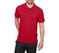 HRM Premium Herren Heavy Polo Shirt - Rot, Gr. M - 100% Baumwolle, Basic Polohemd Bis 60°C Waschbar - Hochwertige & Nachhaltige Workwear