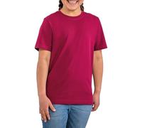 HRM Kinder Rundhals T-Shirt HRM2001 - Luxus, Bio-Baumwolle - Bordeaux L (140/9-10)