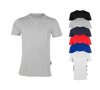 HRM Herren Luxury Roundneck Tee, darkgrey, Gr. L I Premium T-Shirt Herren Rundhalsausschnitt aus 100% Bio-Baumwolle I Basic T-Shirt bis 60°C waschbar I Hochwertige & nachhaltige Herren-Bekleidung