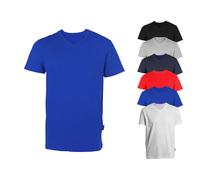 HRM Herren V-Ausschnitt T-Shirt HRM102 – 100% Bio-Baumwolle, royalblau, XXL, bis 60°C waschbar