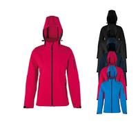 HRM1102 HRM Damen Kapuzen Soft-Shell Jacke Dark Grey L