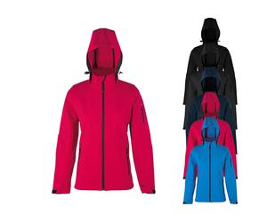 HRM1102 HRM Damen Kapuzen Soft-Shell Jacke Royal Blue L