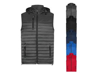 HRM1301 HRM Herren Steppweste Performance mit Kapuze Black M