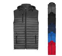 HRM1301 HRM Herren Steppweste Performance mit Kapuze Dark Grey 5XL
