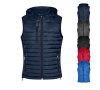 HRM1302 HRM Damen Steppweste Performance mit Kapuze Red S