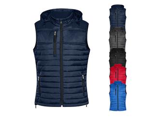 HRM1302 HRM Damen Steppweste Performance mit Kapuze Red XS