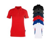 HRM Damen Ladies Heavy Stretch Polo bis Größe 5XL Poloshirt Pique 4XL Rot