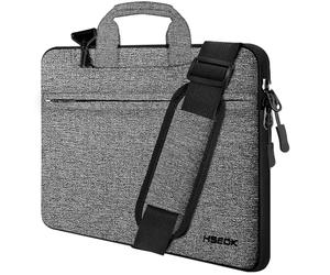 HSEOK 15 15.6 16 Zoll Laptoptasche Hülle, Griff Umhängetasche Wasserabweisend Schutzhülle Kompatibel mit MacBook Pro 16" M4 M3 M2 M1, Mac 15" 14", XPS 15 und den Meisten 14"-16" PC,D02G04
